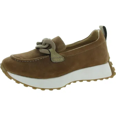 Diba True Kind Words Womens Chain Suede Loafers In Multi
