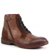 Diba True Men's Ball Of Fire Leather Boots In Cognac In Brown