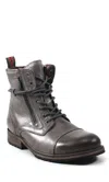 Diba True Men's Pool Side Leather Boots In Grey In Animal Print