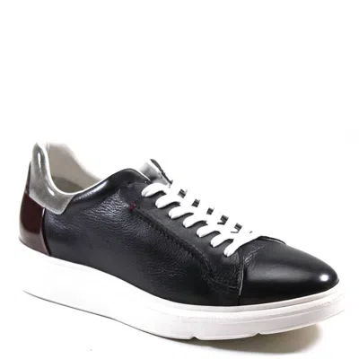 Diba True Men's Tim Ber Leather Lace-up Sneaker In Black/grey