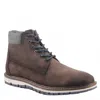 Diba True Men's Train Track Leather Shoes In Brown In Multi