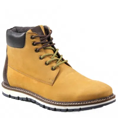 Diba True Men's Train Track Leather Shoes In Yellow