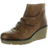 Diba True Nift Tee Womens Slouchy Leather Wedge Boots In Multi