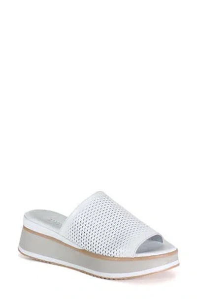 Diba True Pa Cific Platform Sandal In White