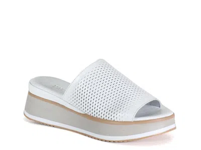 Diba True Pa Cific Wedge Sandal In White