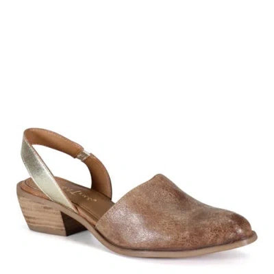 Diba True Pri Ority Leather Sling Back Western Shoe In Brown