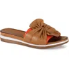 Diba True Prod Igee Leather Flat Sandal In Brown