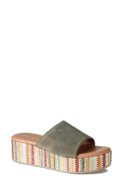 Diba True Rock Steady Platform Slide Sandal In Multi