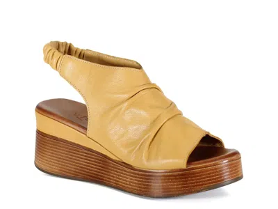 Diba True Small Town Wedge Sandal In Yellow