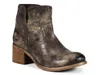 Diba True Walnut Grove Distressed Leather Pull-on Western Bootie In Gray