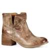 Diba True Walnut Grove Distressed Leather Pull-on Western Bootie In Brown