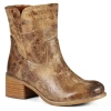Diba True West Haven Pull-on Distressed Leather Western Boots In Brown