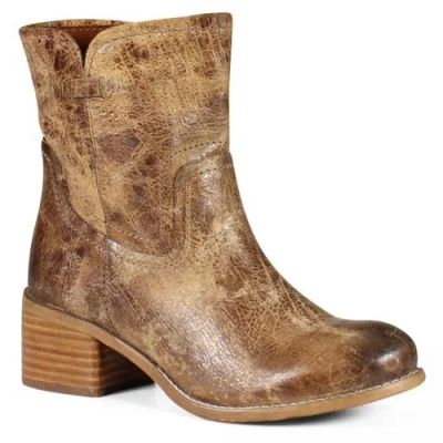 Diba True West Haven Pull-on Distressed Leather Western Boots In Brown