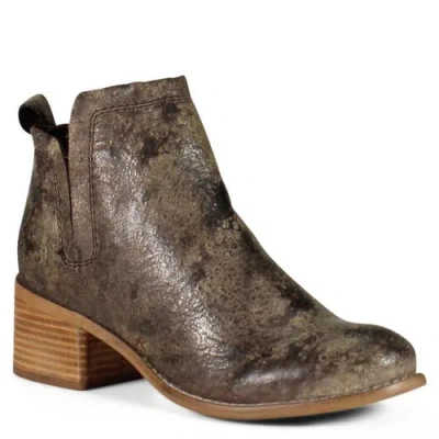 Diba True Win Doe Vintage Leather Bootie In Green