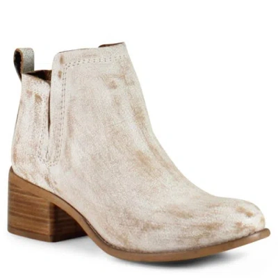 Diba True Win Doe Vintage Leather Bootie In White