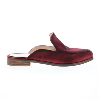 Diba True Women's Art Easel Mule In Red Suede In Burgundy