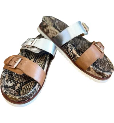 Diba True Women's Carol Bee Sandals In Brown Snake In Multi