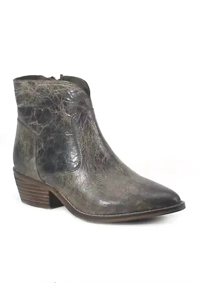 Diba True Women's Cool Wind Vintage Leather Booties In Charcoal Vintage Leather In Multi