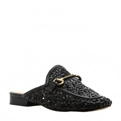 Diba True Women's Cora Woven Leather Mules In Black
