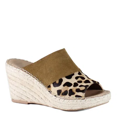 Diba True Women's Golden Sun Wedge Sandal In Tan/leopard In Brown