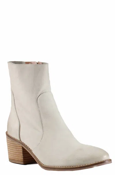 Diba True Women's Majes Tic Leather Short Bootie In Off White