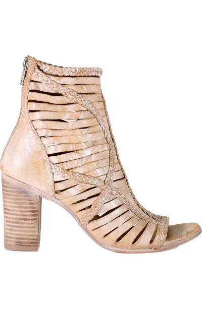 Diba True Women's Pebble Roc Open Toe Bootie In Pecan In Multi