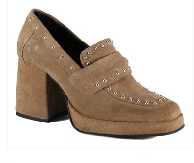 DIBA TRUE WOMEN SONG NOTES LOAFER HEEL IN CAMEL