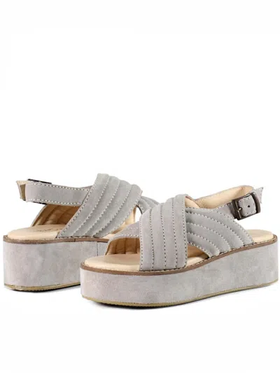 Diba True Womne's Dor Ian Suede Wedge Sandal In White
