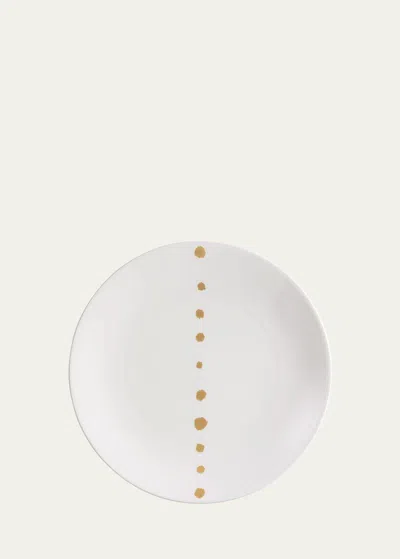 Dibbern Golden Pearls Dessert Plate In White