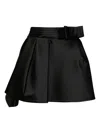 Dice Kayek Bow-detail Wide Belt In Black