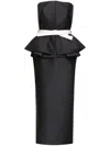 DICE KAYEK BOW-DETAILING MIDI DRESS