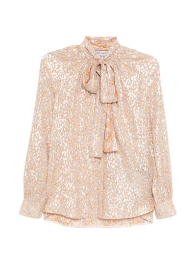 Dice Kayek Bow-tie Shirt In Neutral