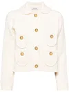 Dice Kayek Chunky-knit Cardigan In Neutrals