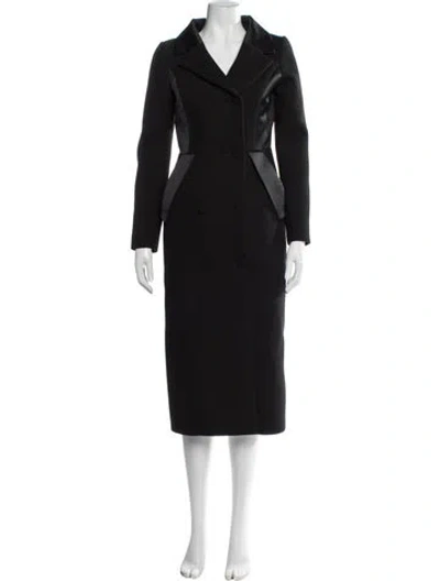 Pre-owned Dice Kayek Coat In Black