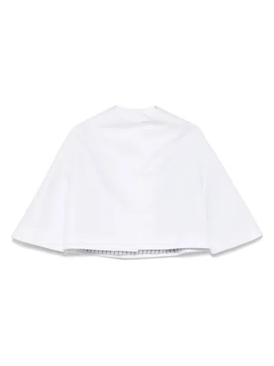 Dice Kayek Cotton Cropped Jacket In White