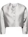 Dice Kayek Cropped Jacket In Grey