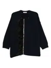 Dice Kayek Crystal-embellished Cardigan In Black