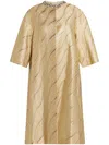 Dice Kayek Crystal-embellished Coat In Gold