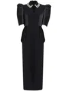Dice Kayek Crystal-embellished Midi Dress In Black
