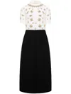 Dice Kayek Crystal-embellished Midi Dress In Schwarz