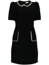 Dice Kayek Crystal-embellished Mini Dress In Black