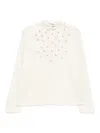 Dice Kayek Crystal Embellishment Blouse In White