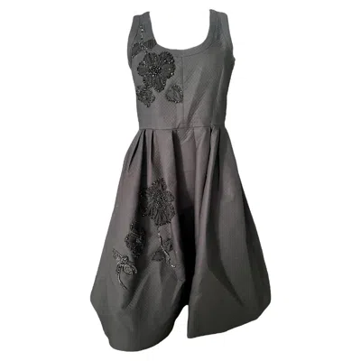 Pre-owned Dice Kayek Dice Kayak Black Mini Dress, Size 40