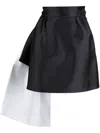 Dice Kayek Draped High-waisted Mini Skirt In Black