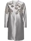 Dice Kayek Embellished Coat In Grey