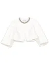 Dice Kayek Embellished Jacket In White