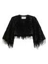 Dice Kayek Embellished-sequin Jacket In Black