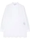 Dice Kayek Embroidered Cotton Minidress In White