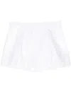 Dice Kayek Embroidered Cotton Shorts In White
