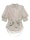 Dice Kayek Geometric Shirt In Neutral